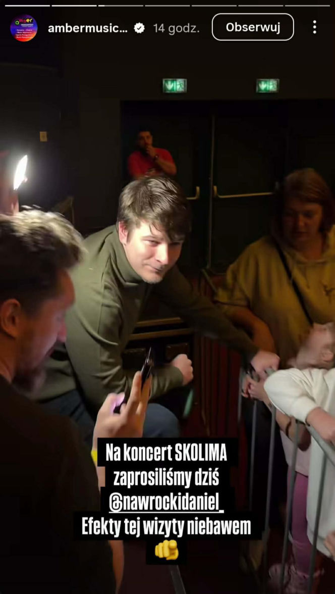 Daniel Nawrocki na koncercie Skolima? Nagranie podbija sieć!