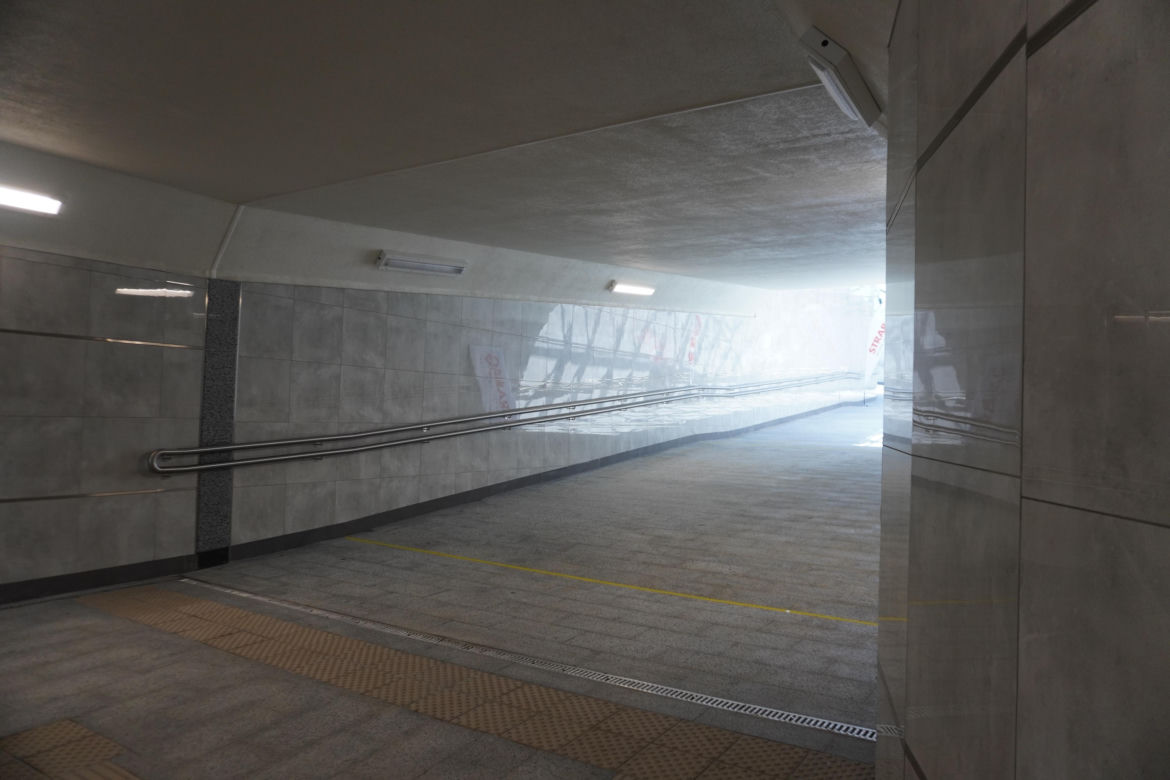 Tunel pieszo-rowerowy przy dworcu PKP w Białymstoku