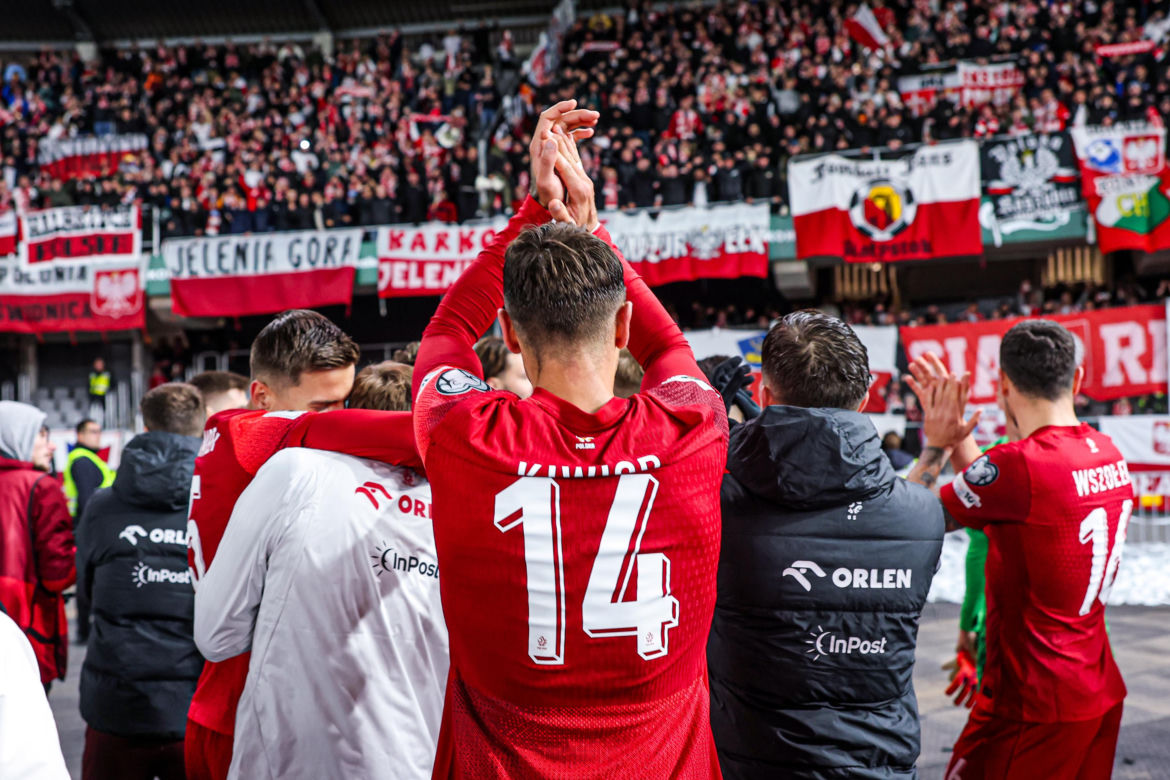 Polska - Litwa: Świętowanie wygranej
