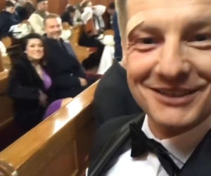 M jak miłość na planie. Paweł (Rafał Mroczek), Kinga (Katarzyna Cichopek), Andrzej Budzyński (Krystian Wieczorek)