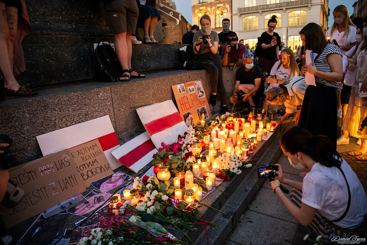Kraków solidarny z Białorusią