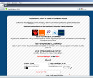 http://doladuj-za-25.tk - spam na NK i Śledziku