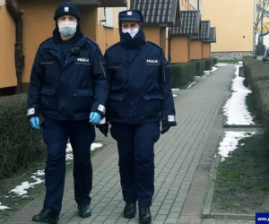 Warmińsko-mazurscy policjanci w czasie epidemii koronawirusa