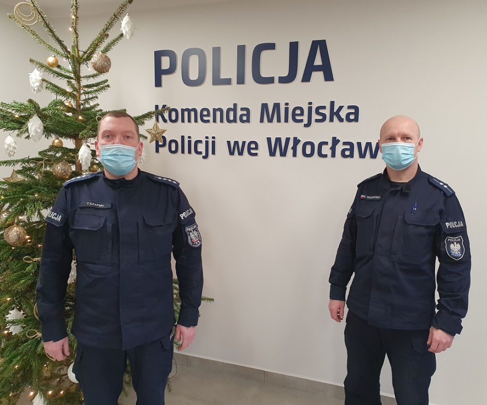 Zasłabł na kwarantannie. Wizyta policjantów z Włocławka uratowała mu życie
