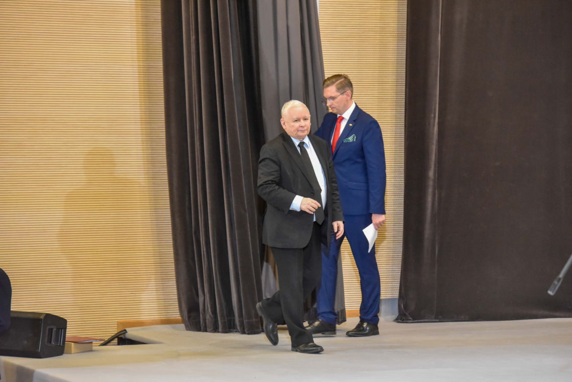 Jarosław Kaczyński na spotkaniu w Toruniu odpowiedział na pięć pytań publiczności