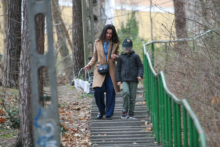 Marta Kaczyńska ze święconką