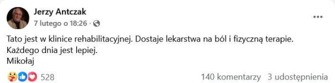 Dramatyczne chwile u Jerzego Antczaka. Najnowsze informacje po hospitalizacji