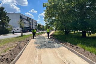 Budowa ścieżki rowerowej na Gronowie