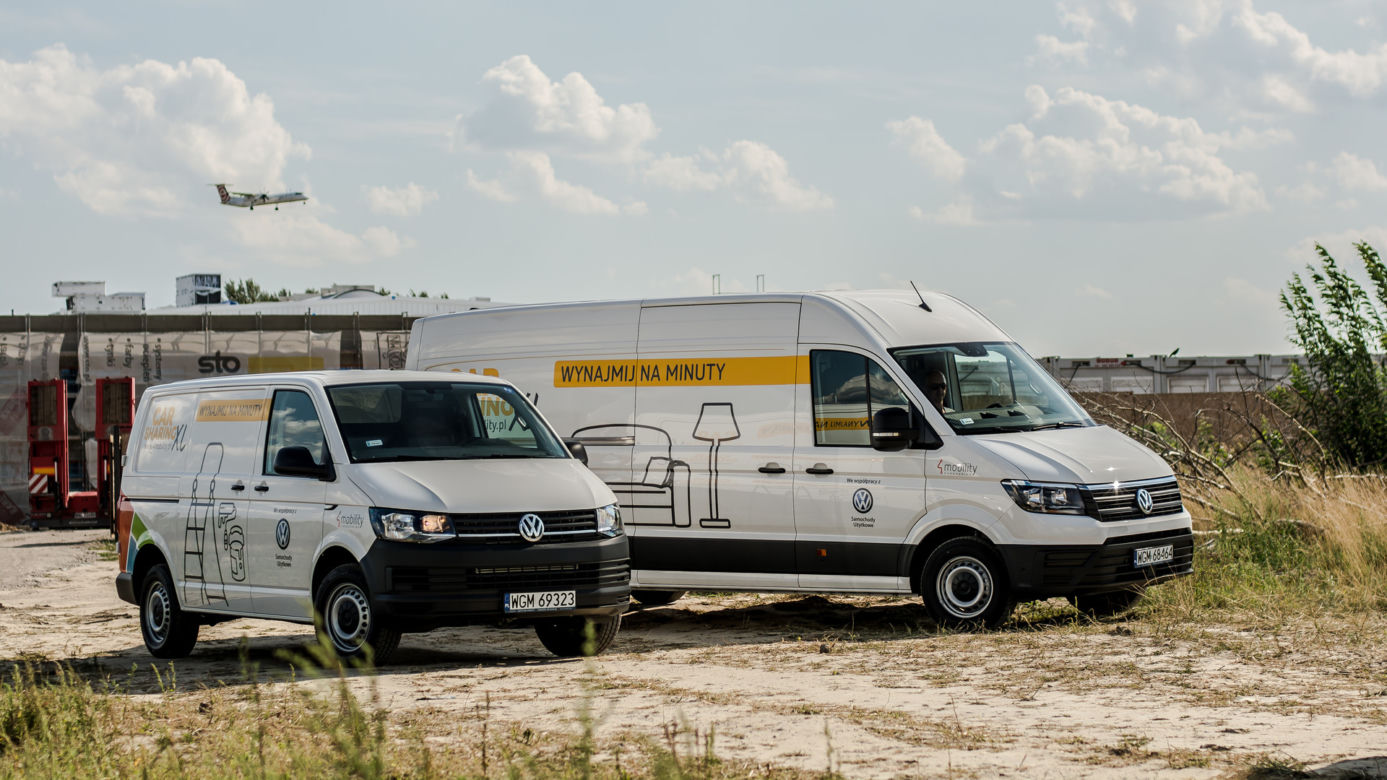 Dostawcze Volkswageny dostępne na minuty w usłudze 4Mobility