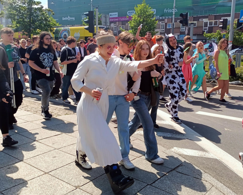 Korowód studencki rozpoczyna Juwenalia Śląskie 2025 w Katowicach