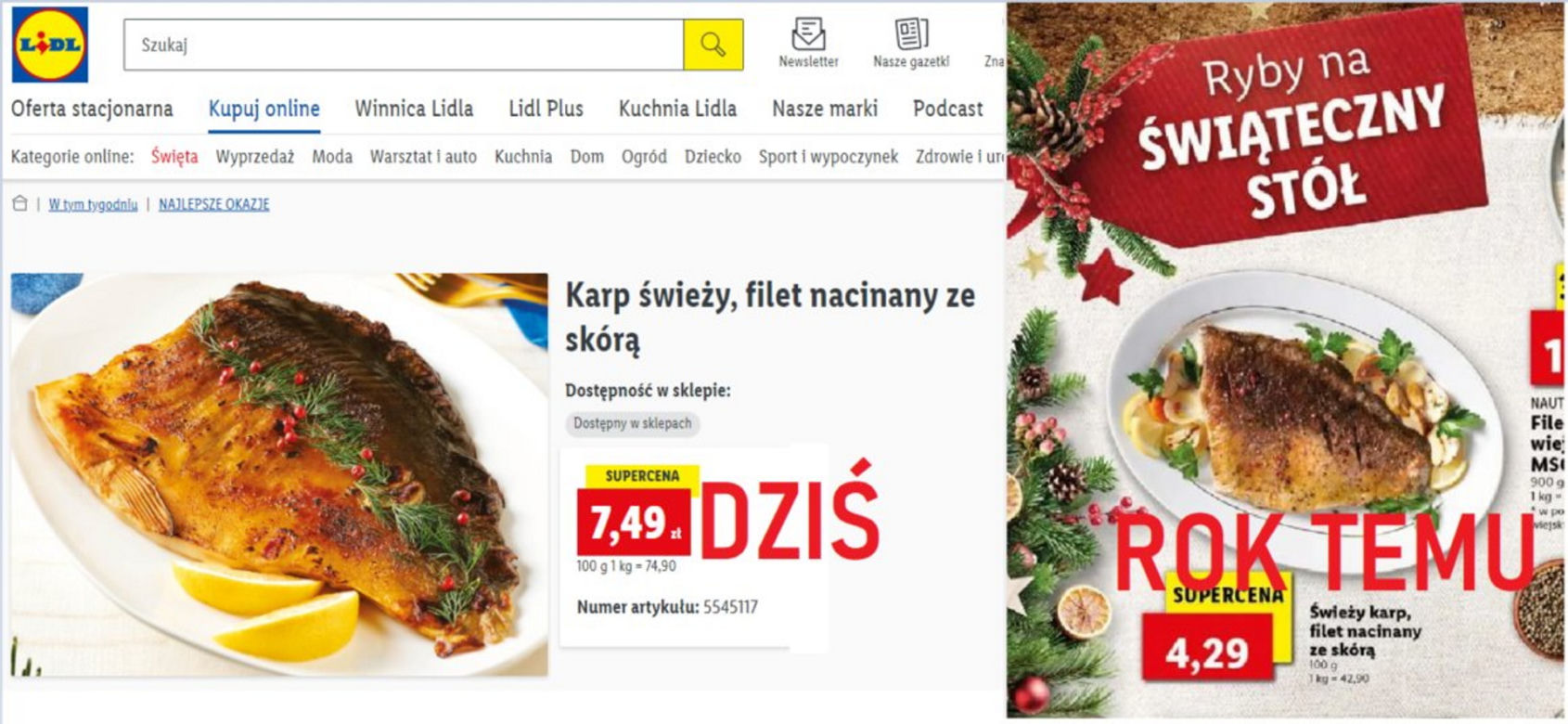 Cena karpia