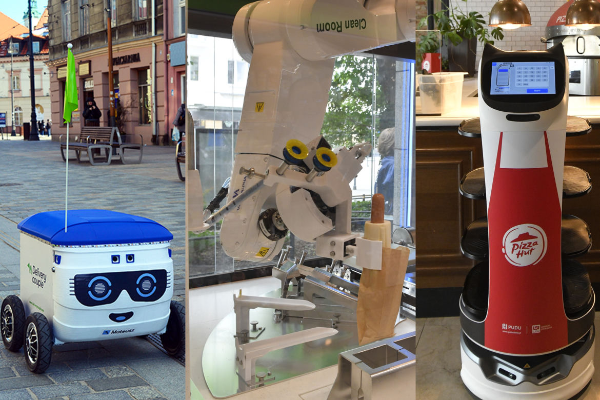  Warszawa miastem robotów. Parzą kawę, przynoszą paczki, dostarczają pizzę i śpiewają Sto lat
