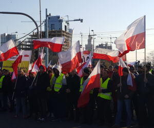 Protest rolników na 9