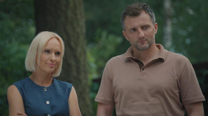 M jak miłość odc. 1899. Dorota (Iwona Rejzner), Bartek (Arkadiusz Smoleński)