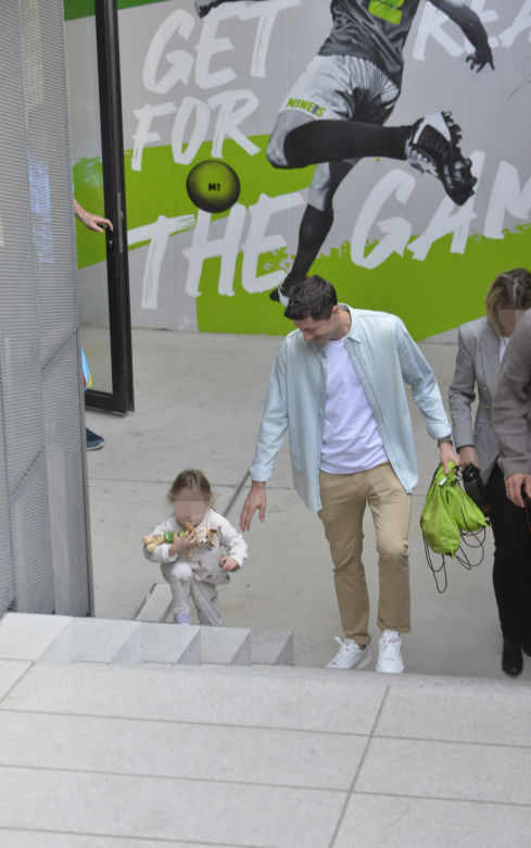 Robert Lewandowski w restauracji Nine's