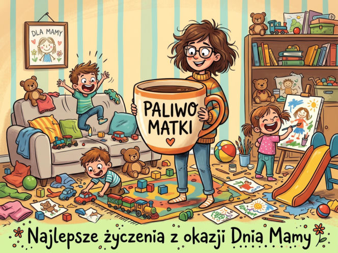 Śmieszna kartka na Dzień Matki