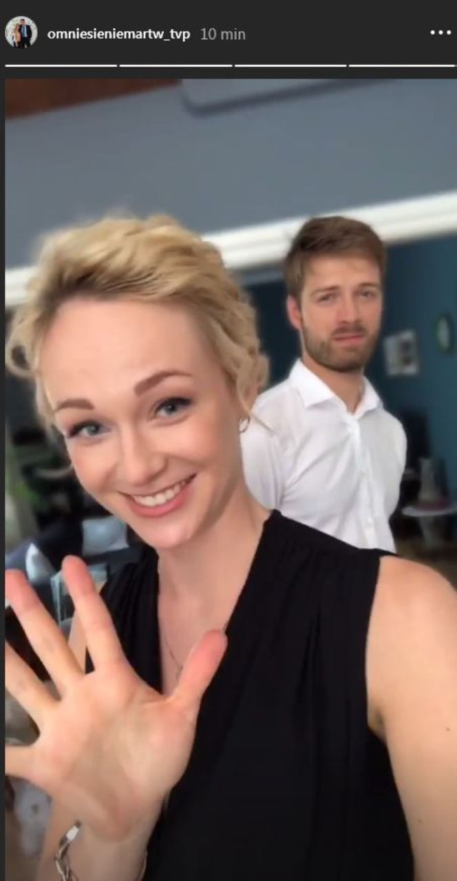 O mnie się nie martw 9 sezon. Sylwia Małecka (Aleksandra Adamska), Paweł Radecki (Marcin Korcz)