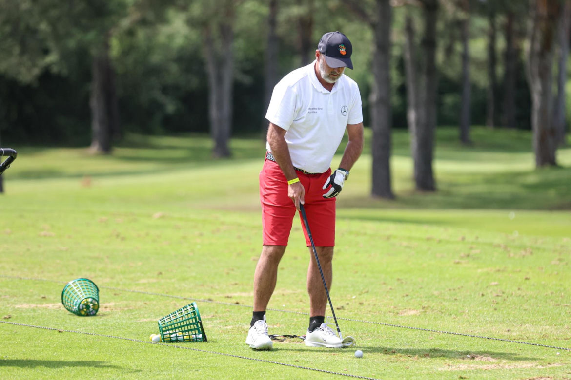 Michał Probierz na polu golfowym