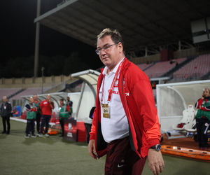 Jan Urban na meczu Malta - Polska