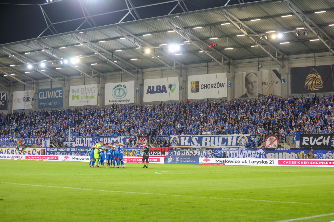 Kibice na meczu Ruch Chorzów - Stal Mielec