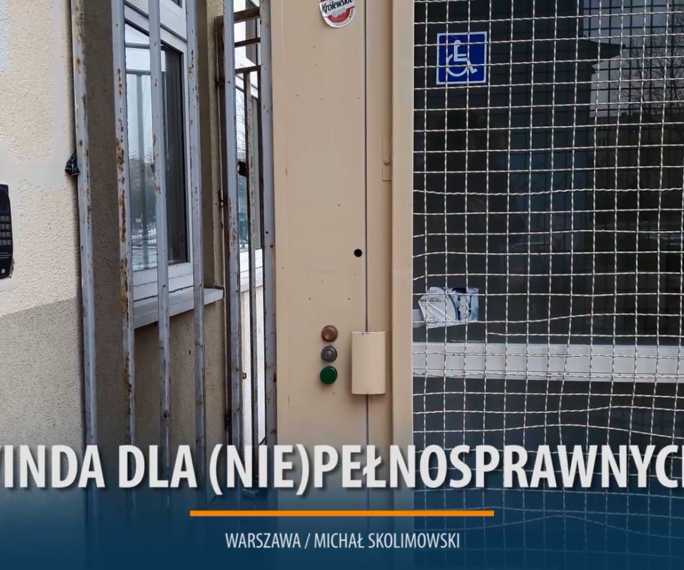 Z podnośnika nie mogą korzystać rodzice z wózkami, bo zabraniają tego przepisy