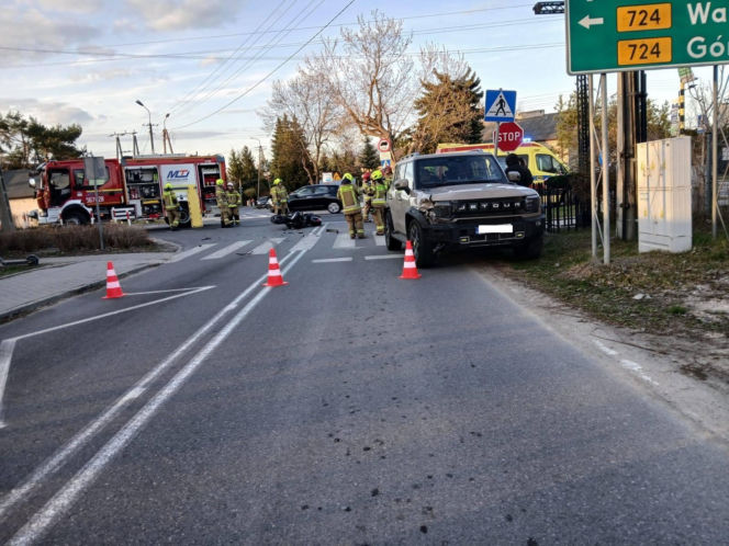 Baron miał wypadek pod Warszawą