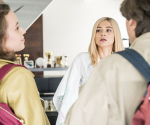 Papiery na szczęście odc. 1. Marta (Adriana Kalska), Maks (Jakub Gąsior), Marysia (Julia Latosińska) 
