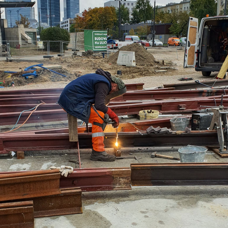 Budowa linii tramwajowej na ul. Kasprzaka w Warszawie