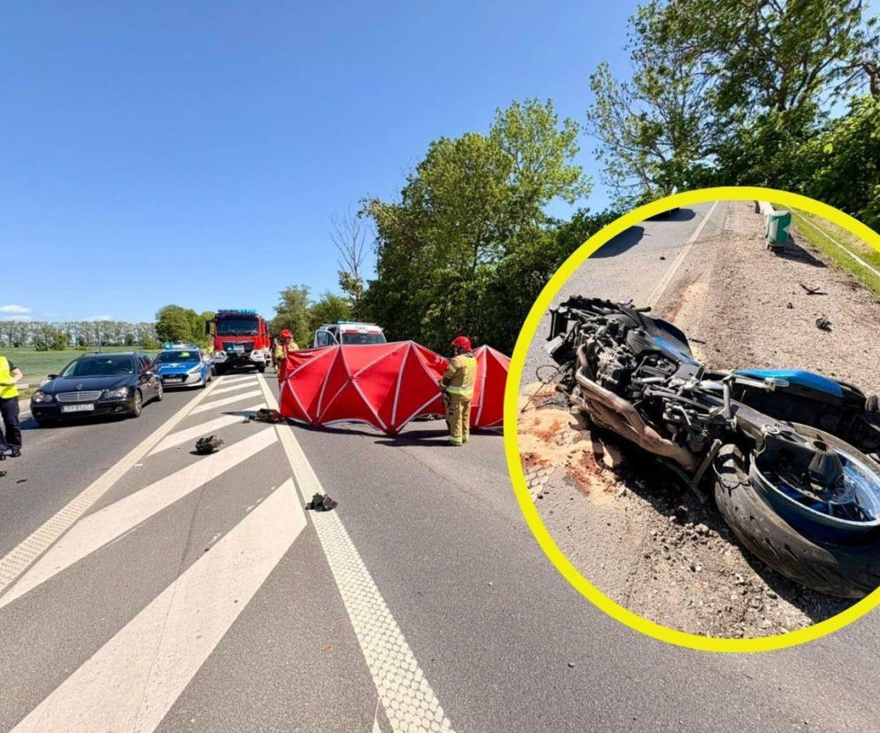Tragiczna śmierć 44-letniego motocyklisty. Policja wskazała wstępną przyczynę zderzenia pod Malborkiem