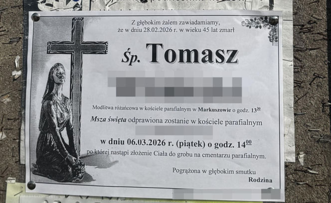 Tomasz wyszedł z domu w Boże Narodzenie. Tragiczny finał poszukiwań