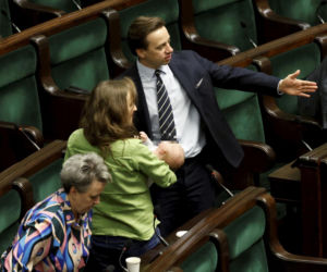 Bosakowie przyszli do Sejmu ze Stefankiem