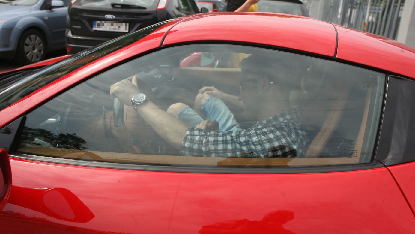Kuba Błaszczykowski w Ferrari 458 Spider