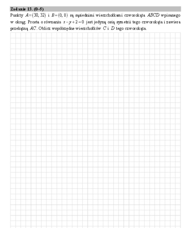 Matura 2016 matematyka poziom rozszerzony