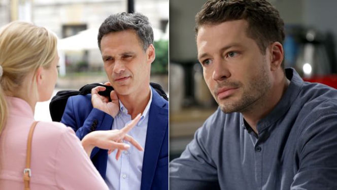M jak miłość odcinek 1255 Asia (Barbara Kurdej-Szatan) Jacek (Jan Wieczorowski) Tomek (Andrzej Młynarczyk)