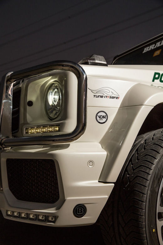 Mercedes G63 AMG Brabus - radiowóz w Dubaju