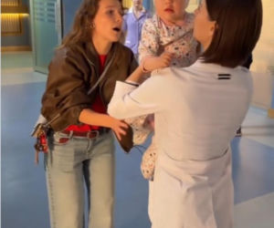 Na dobre i na złe nowy sezon na planie. Nina (Rita Sobocińska), Blanka (Pola Gonciarz), Zuza (Aurora Lipartowska)
