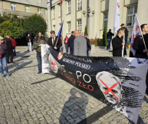 Górnicy protestują przeciw zwolnieniom