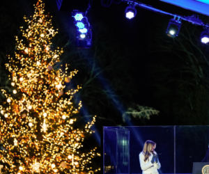 Melania Trump zapaliła choinkę przed Białym Domem! Podoba Ci się?