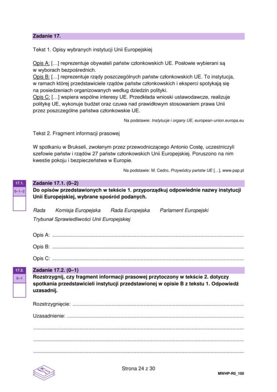 Matura 2026 WOS rozszerzony: Arkusze CKE i odpowiedzi - sprawdź, czy zdałeś! 12.05.2026
