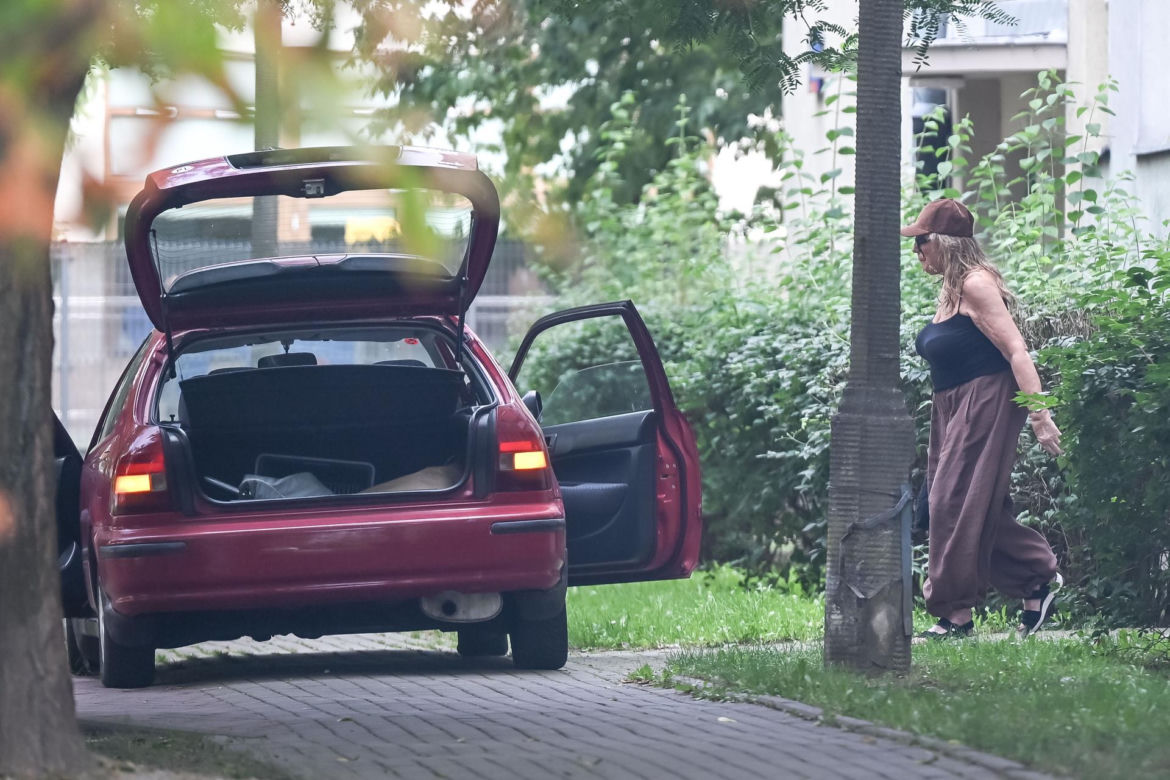 Agnieszka Perepeczko wystroiła się na bazar