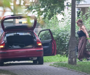Agnieszka Perepeczko wystroiła się na bazar