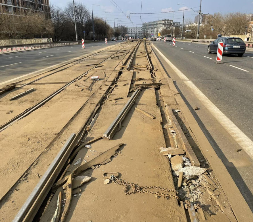 Ruszył rRuszył remont torowiska przy Arkadii w Warszawie