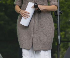 Kożuchowska w ciąży na imieninach Kochanowskiego