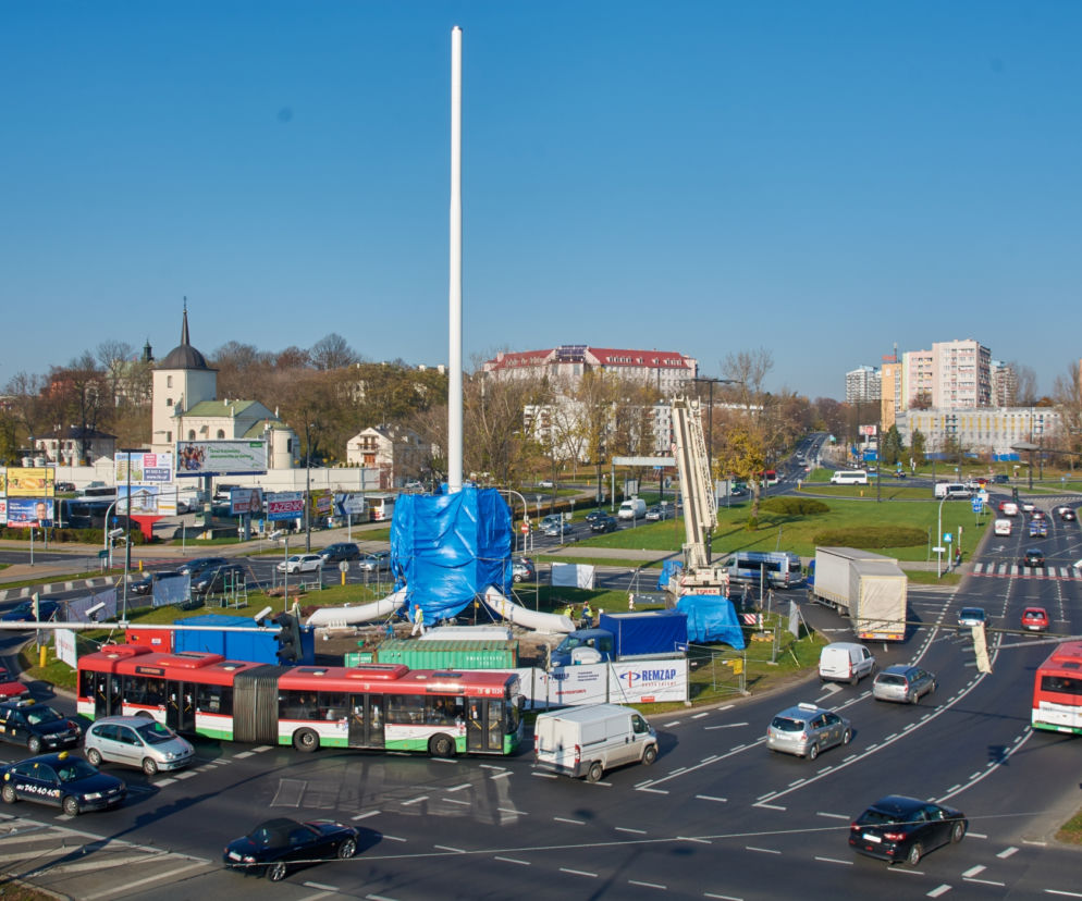 W Lublinie powstał Maszt Niepodległości. Ma 35 metrów wysokości