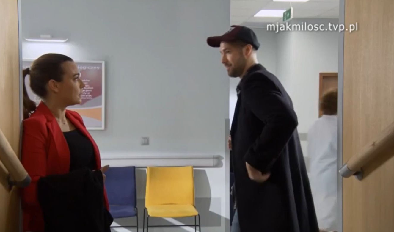M jak miłość, odc. 1604: Adam Warecki (Wojciech Świeściak, Magda (Anna Mucha)