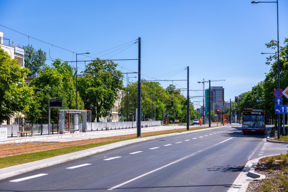 Tramwaj na Gagarina w Warszawie