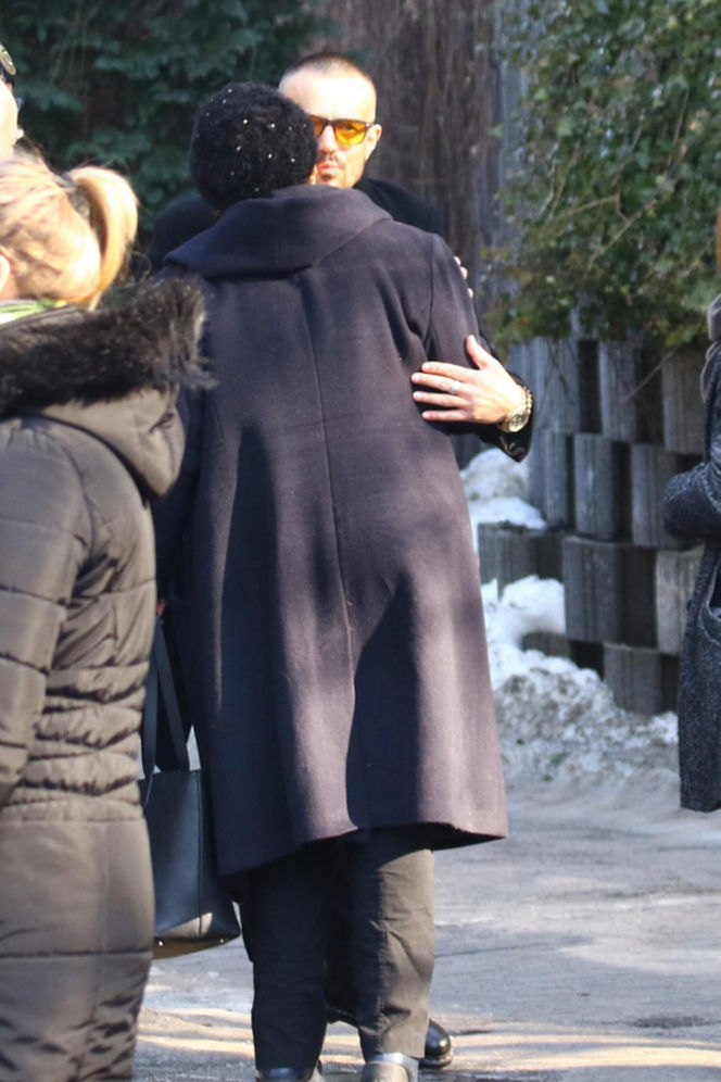 Pogrzeb Mirosława Krawczyka w Gdańsku: Aneta Zając i Mikołaj Krawczyk