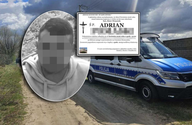 Tragiczny finał poszukiwań Adriana. „Nasz ukochany Syn, Brat i Wnuczek”