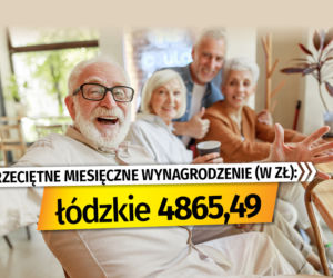 Przeciętne miesięczne wynagrodzenie (w zł)
