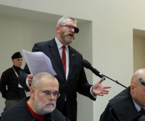 Grzegorz Braun po rozprawie